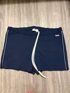 TNA women’s Navy micro Shorts